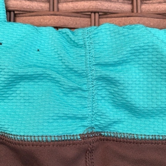 TEK GEAR Fitted Workout Capri - Gray/Turquoise - Picture 10 of 14
